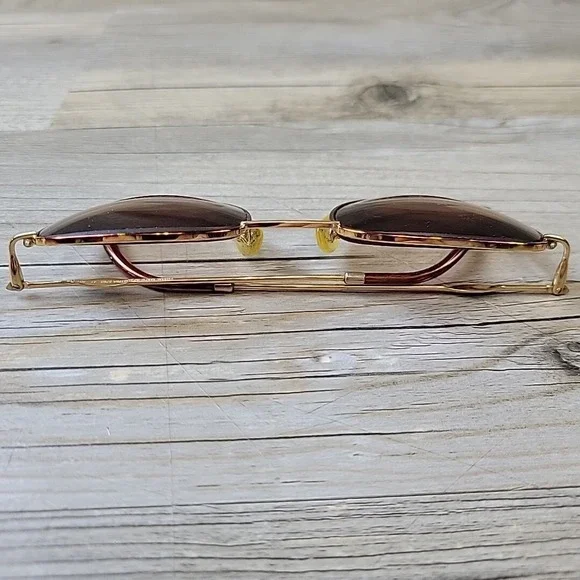 Vintage Carrera 5763 41 Sunglasses Tortoise - Gold Panto Round FRAMES ONLY Rare - Picture 9 of 11
